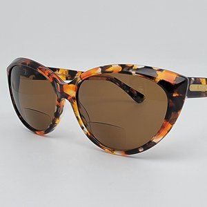 Corinne McCormack Anita Tortoise Frame +1.50 Brown Lens Bi-Focal Sunglasses 59mm